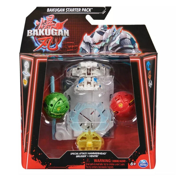 Bakugan 3.0 Starter Pack - 2 Balls, 1 Special Attack Ball, 1 Battle Ring, 1 Launcher Card And 9 Cards Collection - Image 3