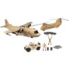 Military aircraft with sound and lights - 2 vehicles and soldier - Image 2