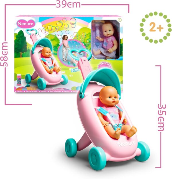 Baby Doll with Bubbles Trolley - Image 3