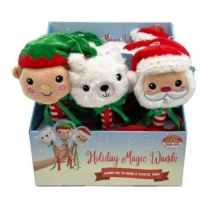 11" Santa Elf & Polar Bear Indoor Christmas Décor