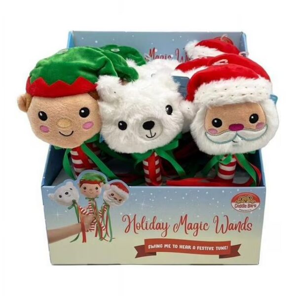 11" Santa Elf & Polar Bear Indoor Christmas Décor