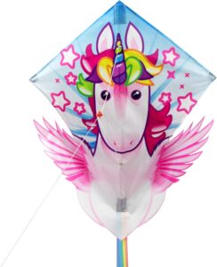 Ready To Fly Plastic Diamond Kite Unicorn