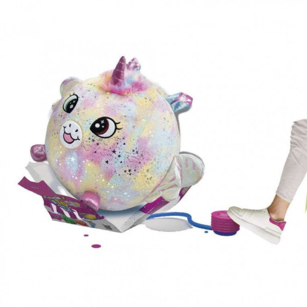 XXL Shinycorns Inflatable Plush Ball Rainbow Unicorn - Image 3