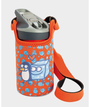 Kukuxumusu Tritan Pacifier & Pinghielo Neoprene Case - Orange