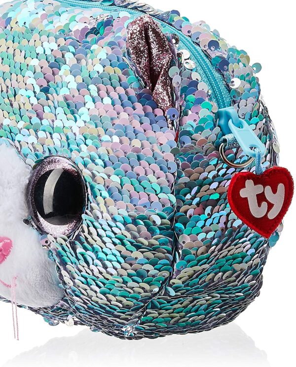 Blue Cat Sequin Wristlet Purse - Image 2
