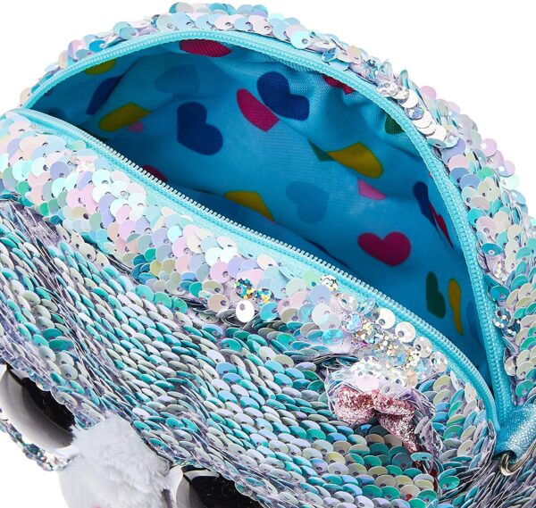 Blue Cat Sequin Wristlet Purse - Image 3