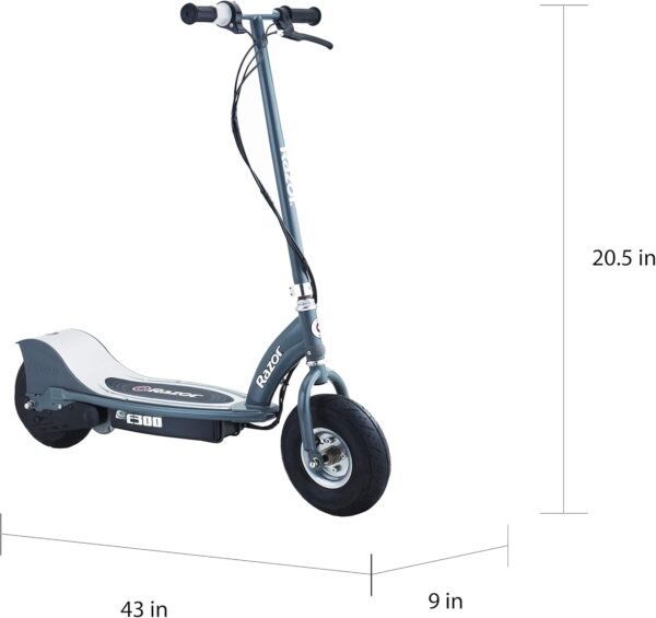 E300 Electric Scooter - Matte Gray - Image 3