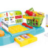 Kids Toy Cash Register Shopping Checkout Till Money Food Role Play - Image 2
