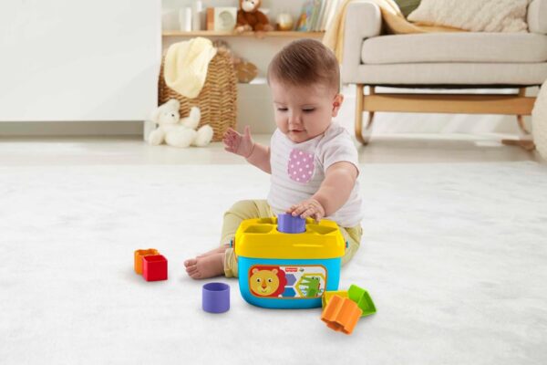 Stacking Toy Baby's First Blocks Set Of 10 Shapes For Sorting Play For Infants - Image 2