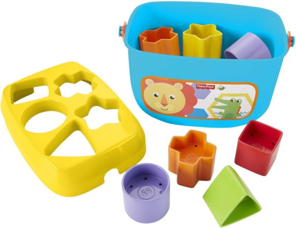 Stacking Toy Baby's First Blocks Set Of 10 Shapes For Sorting Play For Infants - Image 3