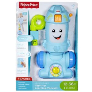 Toddler Toy Laugh & Learn Light-Up Learning Vacuum Musical Push Along For Pretend Play