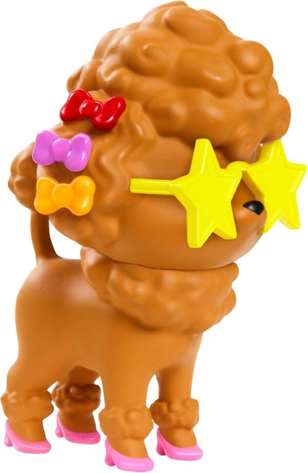 Barbie Extra Doll And Accessories with Afro-Puffs In Shaggy Rainbow Coat - Image 4