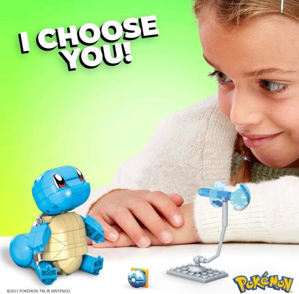 Building Toys Set Build & Show Squirtle with 199 Pieces - Image 3