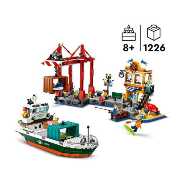 City Set 60422 Port with Cargo Ship - Image 2