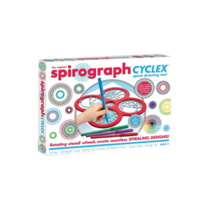 Spirograph Cyclex Set - Art Kit - Rotating Stencil Wheel Creates Countless Designs
