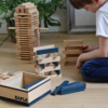 Wooden Construction Block 40 Planks Square Grey - Image 3