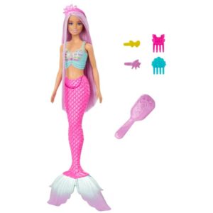 Barbie Mermaid Doll with 7-Inch-Long Pink Fantasy Hair