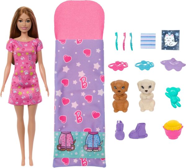Barbie Doll and Play Set with 2 Toy Dogs - Image 3