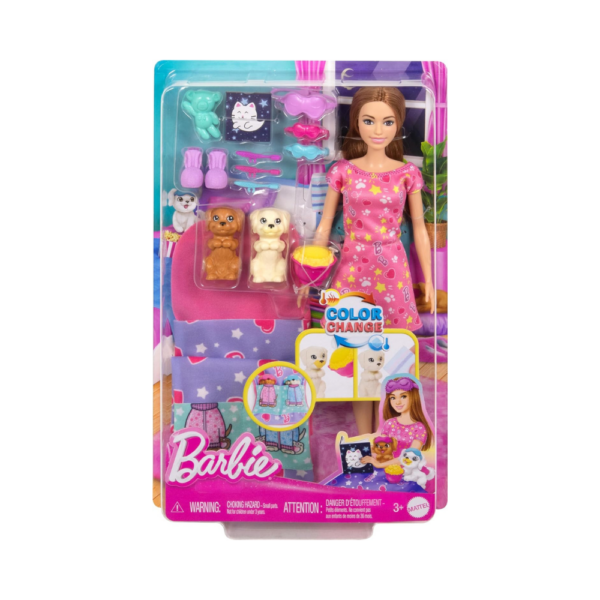 Barbie Doll and Play Set with 2 Toy Dogs - Image 2