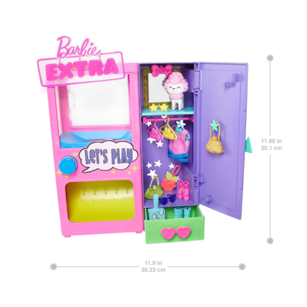 Barbie Extra Surprise Fashion Playset with 20 Pieces Including Pet Poodle - Image 3