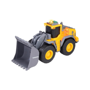Volvo Wheel Loader - 23cm Wheel Loader With Large Shovel, Light And Sound Effects, Construction Toy
