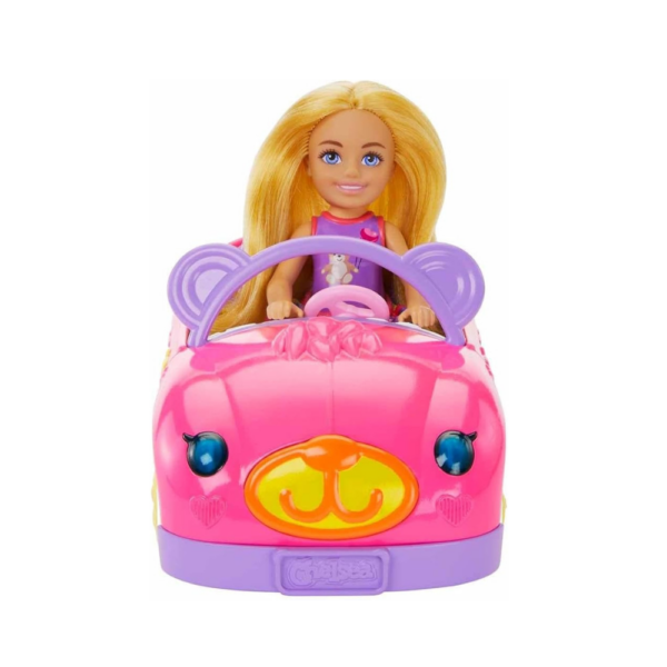 Chelsea Doll & Toy Car Set with Bear-Themed Convertible