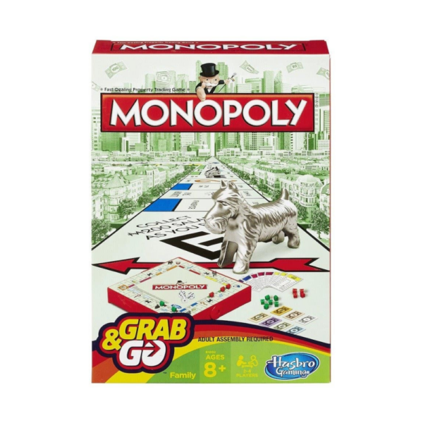 Monopoly Grab & Go Board game