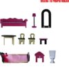 Wooden Doll's House with Furniture, Manor House for Doll 3 levels - Image 3