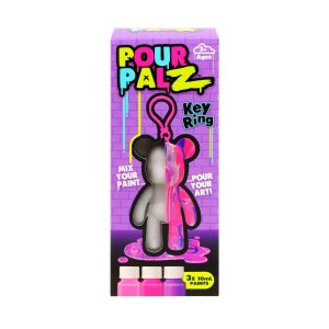 Pour Palz W1 Mini Bear W/Keychain (4 Asst.)- 2 X Pdu / Outer
