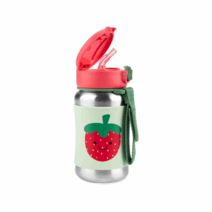 Stainless Steel Straw Bottle - Strawberry