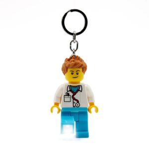 Lego City Keychain LightMale Doctor