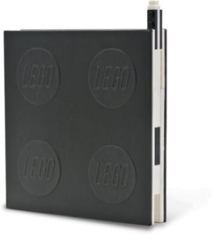 Lego Locking Notebook With Paper WrapGel Pen Black - In Box
