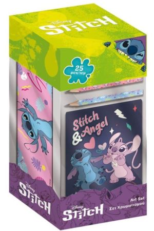Luna Stitch Coloring Set With Pencil Case 25Pcs