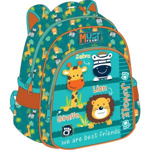 Must Team  Backpack 2 Cases Jungle Animals
