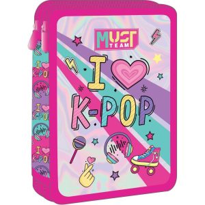 Double Decker Filled Pencil Case I Love K-Pop