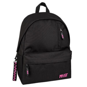 Backpack Monochrome Classic Black with Pink