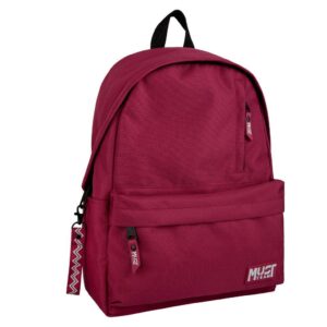 Backpack  Monochrome Classic Burgundy with Gray