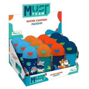 Water Canteen Boy Plastic Kindergarten 500Ml With Straw