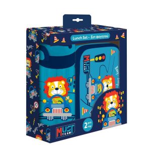 Must Team Lunch Box & Water Bottle Set Happy Trip
