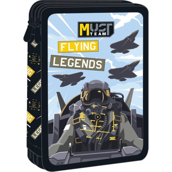 Double Decker Filled Pencil Case Flying Legends