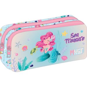Pencil Case 2 Zippers Sea Treasure
