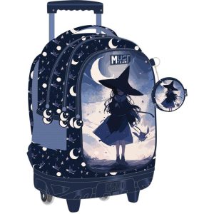 School Trolley Backpack Witch 3 cases