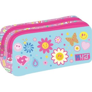 Pencil Case 2 Zippers Good Vibes