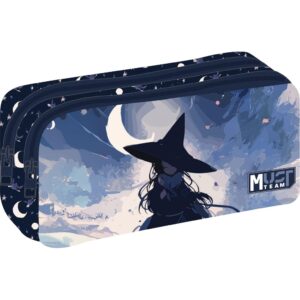 Pencil Case 2 Zippers Witch