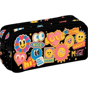 Pencil Case 2 Zippers Girl