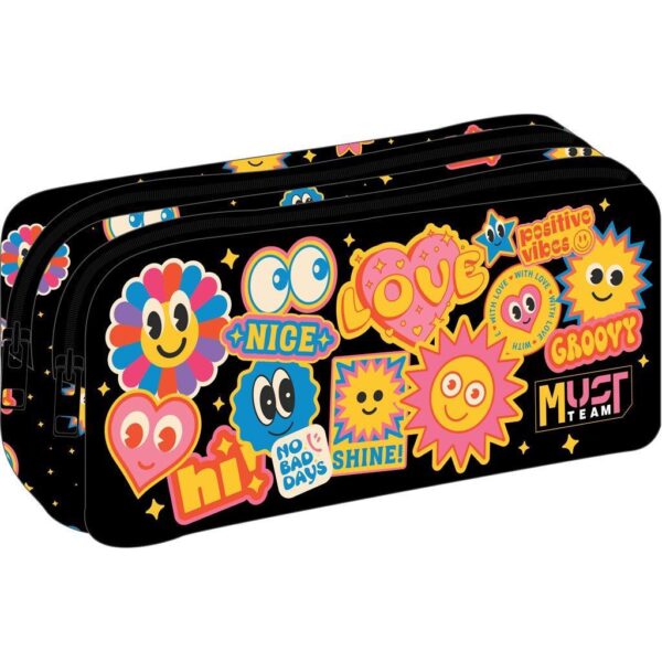 Pencil Case 2 Zippers Girl