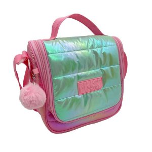 Must Team Lunch Bag Light Blue With Pink