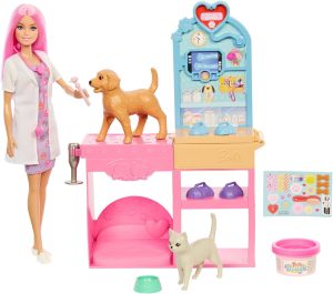 Barbie Fast Pet Doctor Clinic Playset